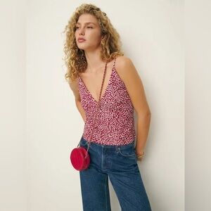 Reformation Mickey Top in Rojas S